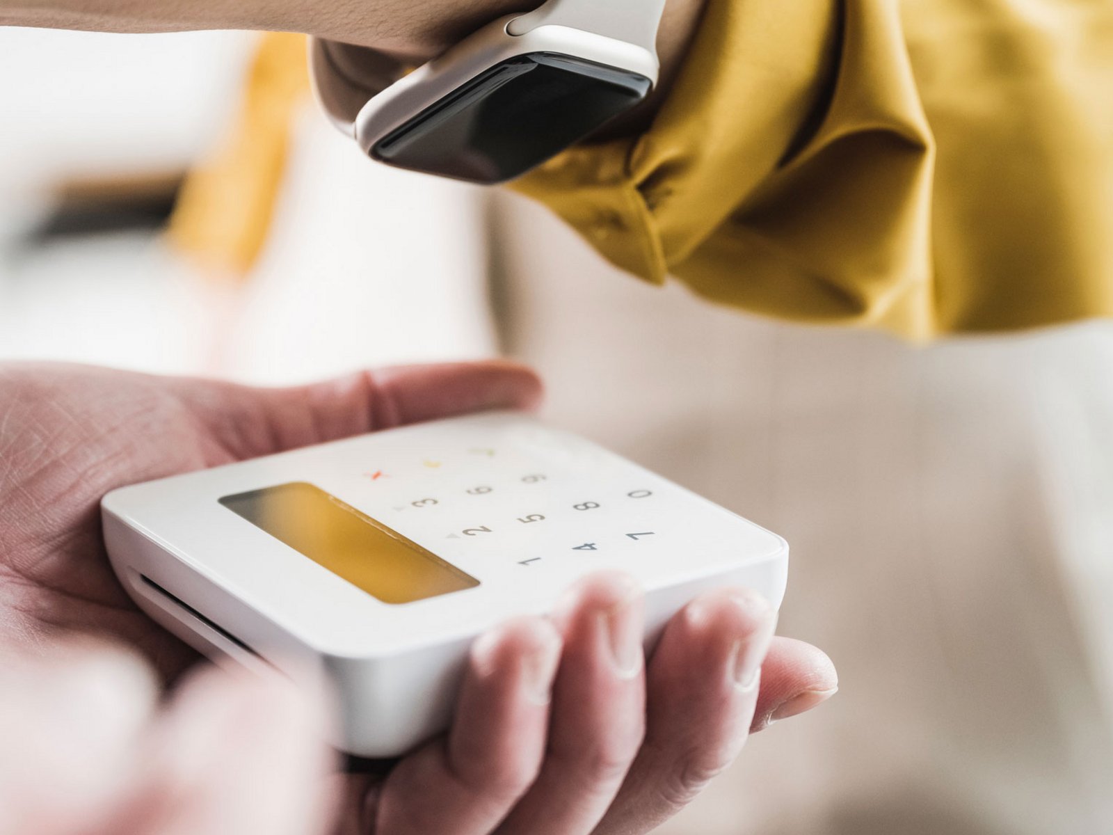 Lesegerät einer Kreditkarte